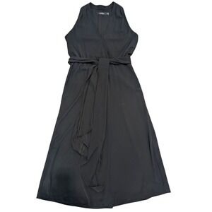LRL Ralph Lauren Dress Womens 10 M Elegant Black Maxi Formal Cocktail Occasion